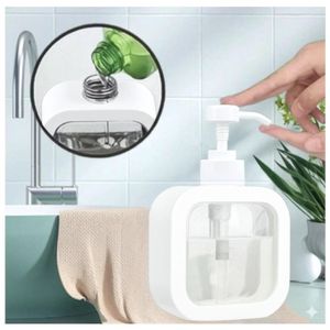 Dispensador de Jabón Líquido Cremas Estilo Moderno Blanco