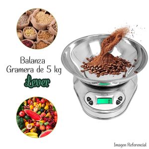 Balanza Gramera Acero Lever de 5 Kg