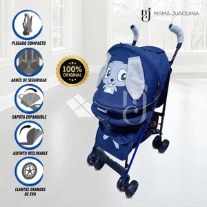 Coche Bastón Ebaby con diseño Copito Azul