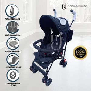 Coche Bastón Ebaby con diseño Copito Negro