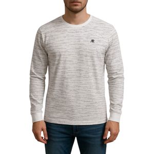 Polo Manga Larga Hombre Aeropostale Color Blanco Rayas