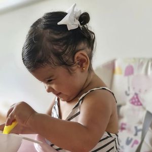 Par de ganchos palo rosa para el cabello para niñas Aititi´s Kids