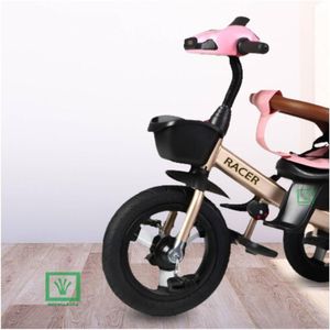 Triciclo Guiador para Niños Usb y Bluetooh «LAURENT» Rosado