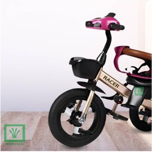 Triciclo Guiador para Niños Usb y Bluetooh «LAURENT» Fucsia