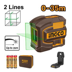 Nivel Laser 35m + Medidor de Distancia 75m Ingco COSLL0401