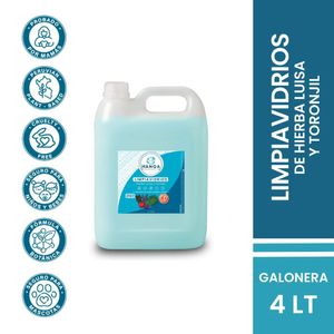 Limpiavidrios Líquido HANQA Hierba Luisa y Toronjil Galón 4L