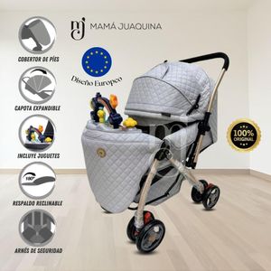 Coche Cuna Musical de Lujo Summer Day Gris