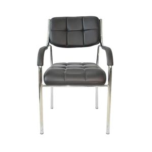 Silla de Oficina Ergonomica Indira Cromada color Negro TU MESITA