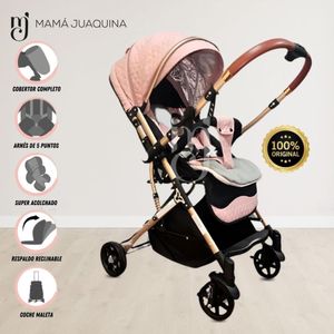 Coche Maleta de Lujo Ebaby Galilei Edición Limitada Rosa