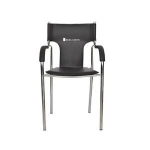 Silla de Oficina Clásica Ipanema Cromada color Negro TU MESITA