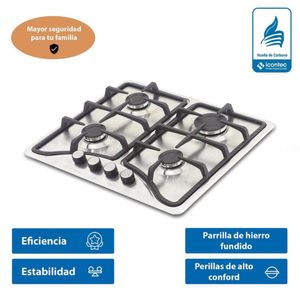 Cocina Empotrable GN Challenger Inox 4 hornillas SD 6140