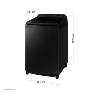 Lavadora Samsung AI Wash EcoBubble™ 19kg Negra WA80F19S8BPE