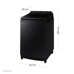 Lavadora Samsung AI Wash EcoBubble™ 21kg Negra WA80F21B9BPE