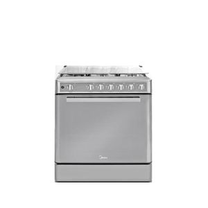 Cocina a gas 30" Midea 5 hornillas Venus Acero Inox MGS30F2LCCWSS-PE