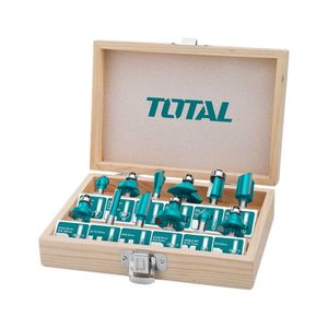 Set de Fresas 6MM 12PZS para  Ruteadora Fresadora Total TACSR0121