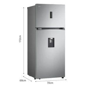 Refrigeradora Top Freezer No Frost Hygiene Fresh Dooling LG GT37SGP 374 Lts Plateado