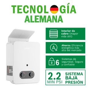 Terma Calentador Bosch a Gas Licuado GLP Oxi Vital 5.5L