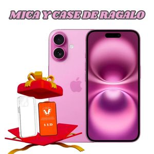 Iphone 16 128gb chip fisico color rosa + regalos