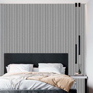 Wall Panel por Unidad para Interior Concave Grueso Color Lino Manto