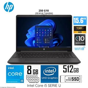 Laptop HP 250 G10 Intel Core i5-1334U 8GB RAM 512GB SSD 15.6" HD  - 9E4Y4LT