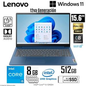 Laptop Lenovo IdeaPad Slim 3 15IAH8 Intel Core i5-12450H 8GB RAM 512GB SSD 15.6" FHD - Abyss Blue