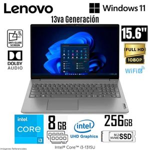 Laptop Lenovo V15 G4 IRU Intel Core i3-1315U 8GB RAM 256GB SSD 15,6 pulg FHD WIN 11 - 83A100ELLM