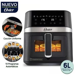Freidora De Aire Oster CKSTAF60WDDF Digital Diamond 6 Litros luz interna
