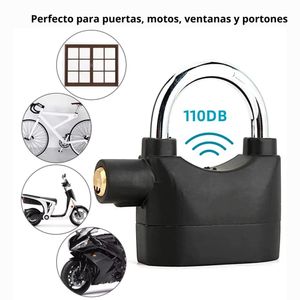 Candado de Seguridad con Alarma Sonora para Motos, Bicicletas y más