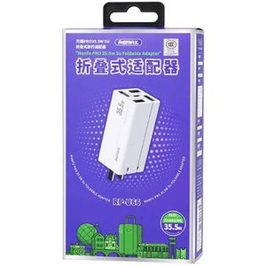 Cargador Remax RP-U66 35.5W USB-C PD + 4 USB-A - Carga Rápida