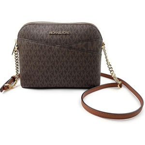 Michael Kors | Bolso de Cuero Jet Set Mediano Crossbody | Marrón