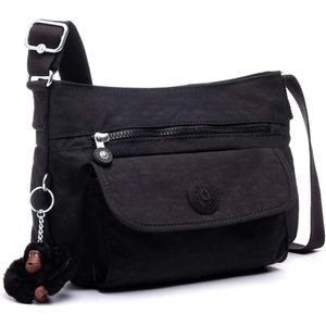 Kipling | Bolso Crossbody Syro Espacioso con Correa Ajustable | Negro