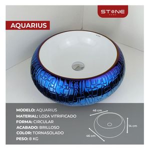 Bowl Redondo Aquarius Azul - Stone