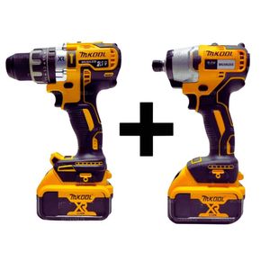COMBO ATORNILLADOR DE IMPACTO48v + TALADRO PERCUTOR 48V MKOOL