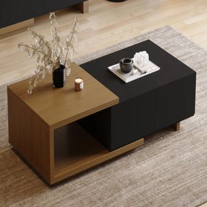 Mesa de Centro Rass - Marrón y Negro