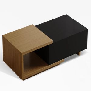 Mesa de Centro Rass - Marrón y Negro