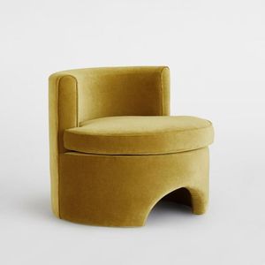 Puff Linen Circular- Amarillo Oro