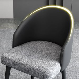 Silla de Comedor Carmín - Negro y Gris