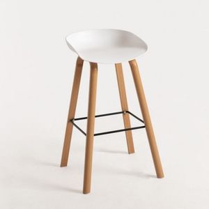 Silla de Bar Misuri Vintage - Blanco