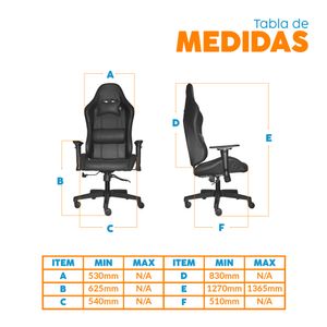 Silla Gamer Leaf Negro Reclinación 180° Bonno