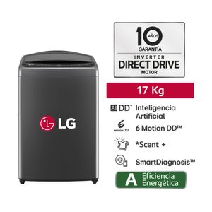 Lavadora LG WT17BV6T AI DD Carga Superior 17kg Negro