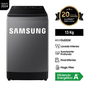 Lavadora Automática Carga Superior Samsung WA13CG5441BD Gris 13KG