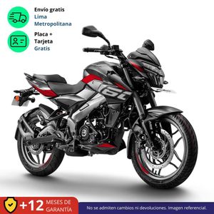 Moto Bajaj Pulsar NS 160 Modelo 2025 Negro Rojo