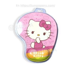 MOUSE PAD ERGONOMICO REPOSA MUÑECA HELLO KITTY