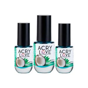 Aceite Para Cutícula 14ml Coco Verde  Acrylove 3 Unid