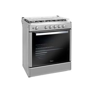 Cocina a Gas Midea Venus 30” 5 Quemadores Negra con Horno