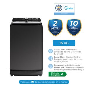 Lavadora Automática Midea Carga Superior 16kg Titanium