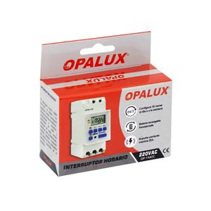 Interruptor Horario Digital Programamable Opalux OP-15ATC