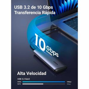 Case Ugreen SSD M.2 NVMe PCIe M-Key/(B+M) 10Gbps USB 3.2 Gen 2 CM767-35267