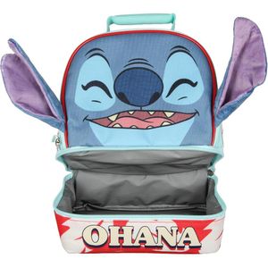 Lilo & Stitch | Lonchera de doble compartimiento con forro aislante de Stitch 3D