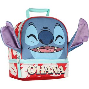 Lilo & Stitch | Lonchera de doble compartimiento con forro aislante de Stitch 3D